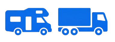 Caravana, autocaravana y camion